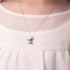 Naszyjnik srebrny z emalią z kolekcji Disney Stitch dla dzieci