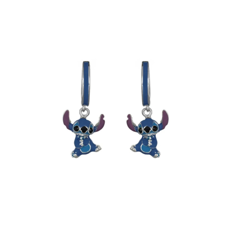 Srebrne Kolczyki Disney Stitch dla Dziewczynki - JubilerSezam.pl