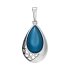 Zawieszka srebrna z turkusową masą perłową