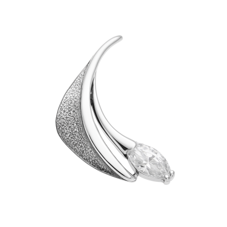 Zawieszka srebrna łodyga z cyrkonią