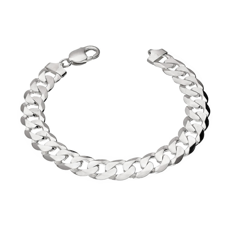 Bransoleta srebrna męska pancerka 1,1cm