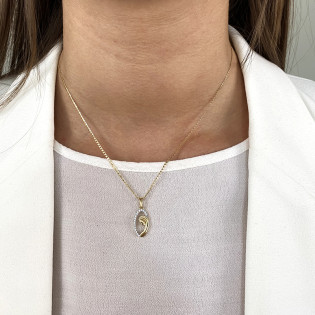 Łańcuszek złoty kostka próba 585