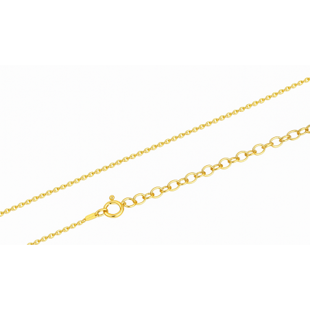 Łańcuszek rolo srebro pozłacane próby 925