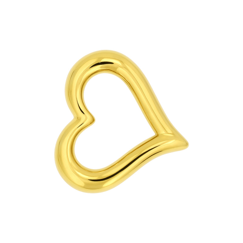 Serduszko złote ramka do zawieszenia