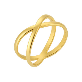 Pierścionek złoty X