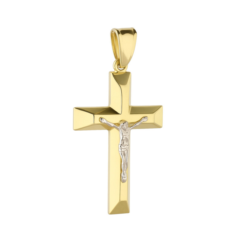 Krzyżyk złoty z wizerunkiem Pana Jezusa