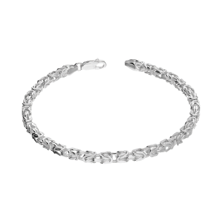 Bransoleta srebrna o splocie królewskim 3 mm