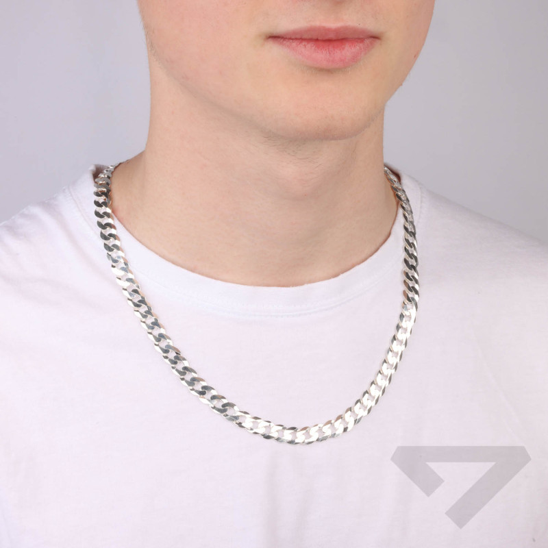 Łańcuszek męski srebrny splot pancer próba 925