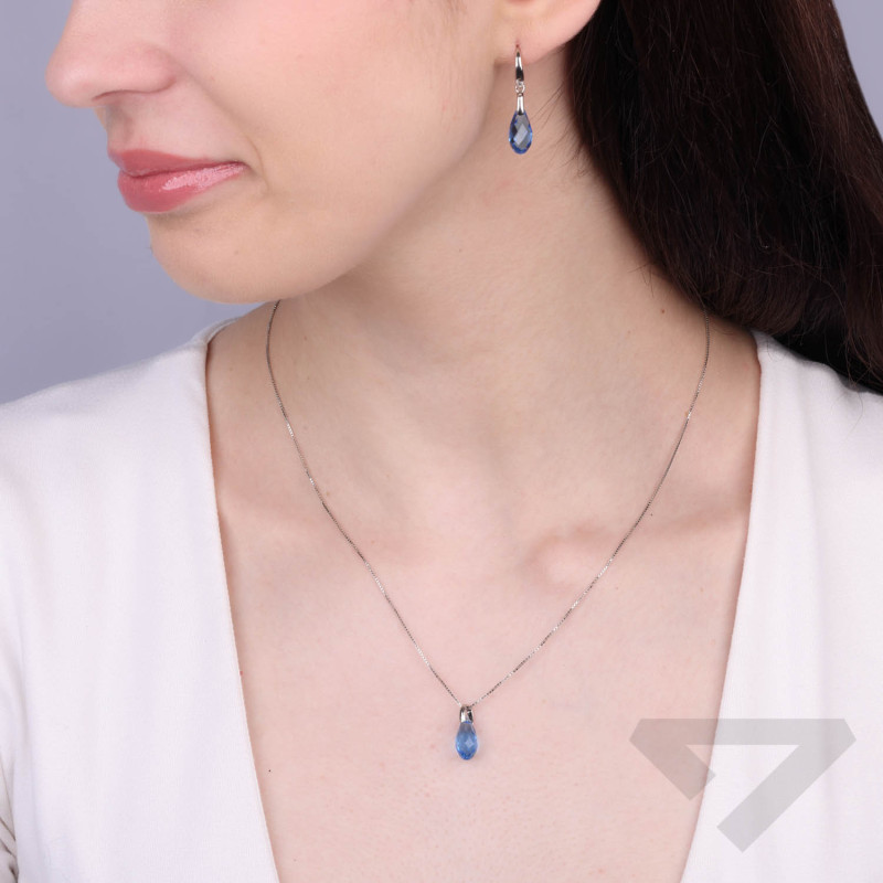 Naszyjnik SPARK Briolette N601013IB srebro próby 925