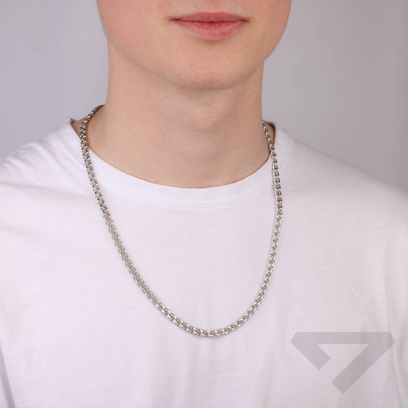 Srebrny Łańcuszek Garibaldi Męski - JubilerSezam.pl