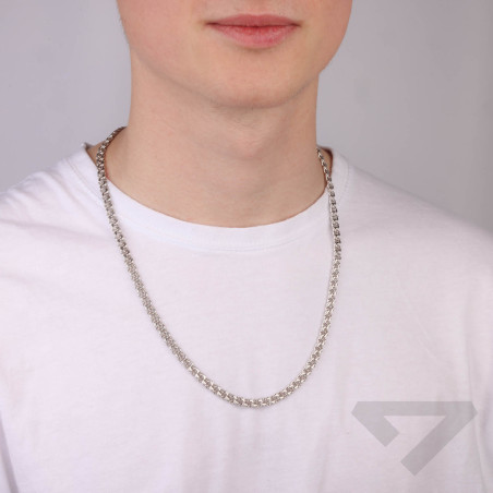 Łańcuszek srebrny garibaldi 5,5 mm próba 925