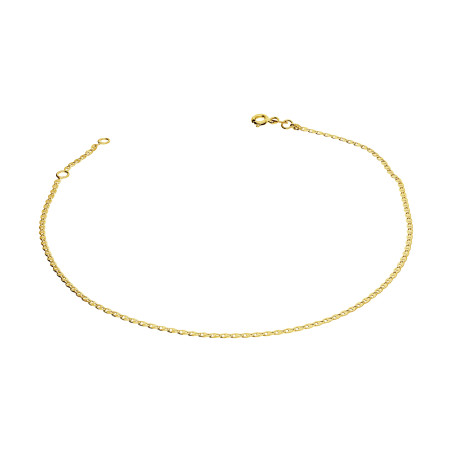 Bransoleta złota łańcuszkowa na nogę splot typu gucci