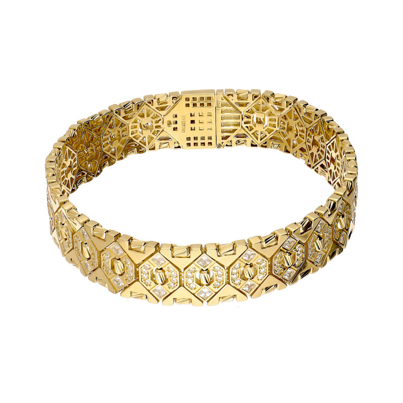 Bransoleta złota Kleopatra zaprezentowana na finalistce Miss Polski 2025 Natalii Zochniak