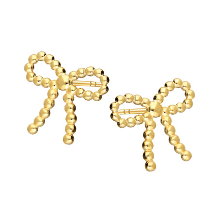 Kolczyki złote kokardki