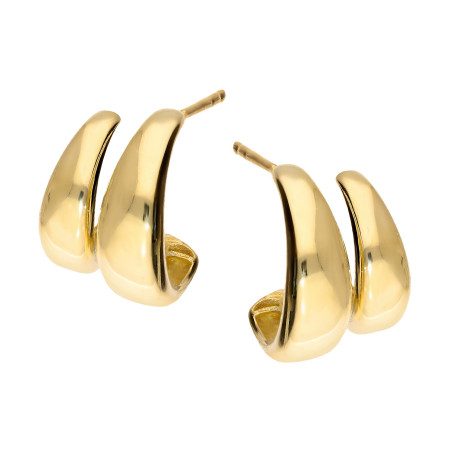 Kolczyki złote pół kółka próba 585