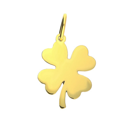 Wisiorek złoty koniczyna