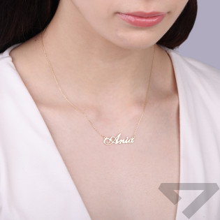 Naszyjnik złoty z imieniem Ania