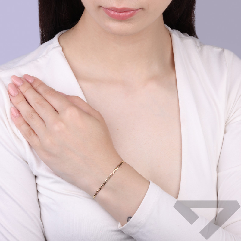 Bransoleta złota splot pancerka