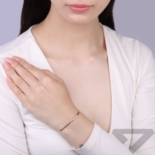 Bransoleta złota splot pancerka