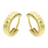 Kolczyki złote kółka grawerowane