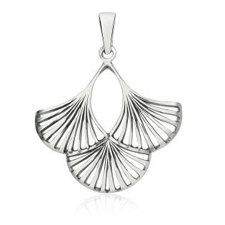 Zawieszka srebrna ażurowy wachlarz