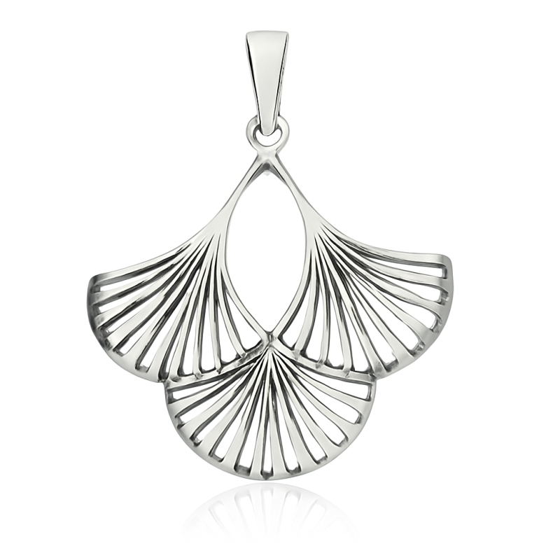 Zawieszka srebrna ażurowy wachlarz