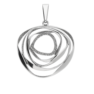 Zawieszka srebrna tłoczona galaktyka