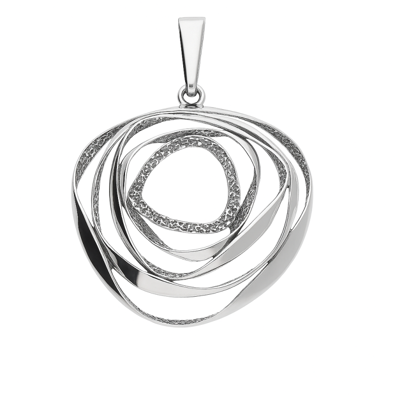 Zawieszka srebrna tłoczona galaktyka