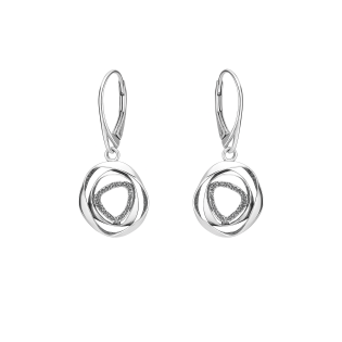 Kolczyki srebrne tłoczona galatyka