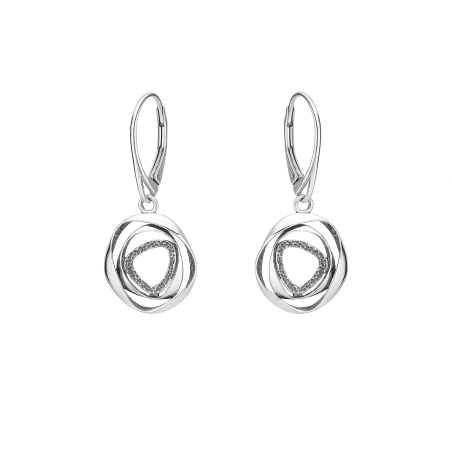 Kolczyki srebrne tłoczona galatyka