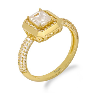 Pierścionek markiza z cyrkoniami zaprezentowany na finalistce Miss Polski 2025 Julii Chowaniec