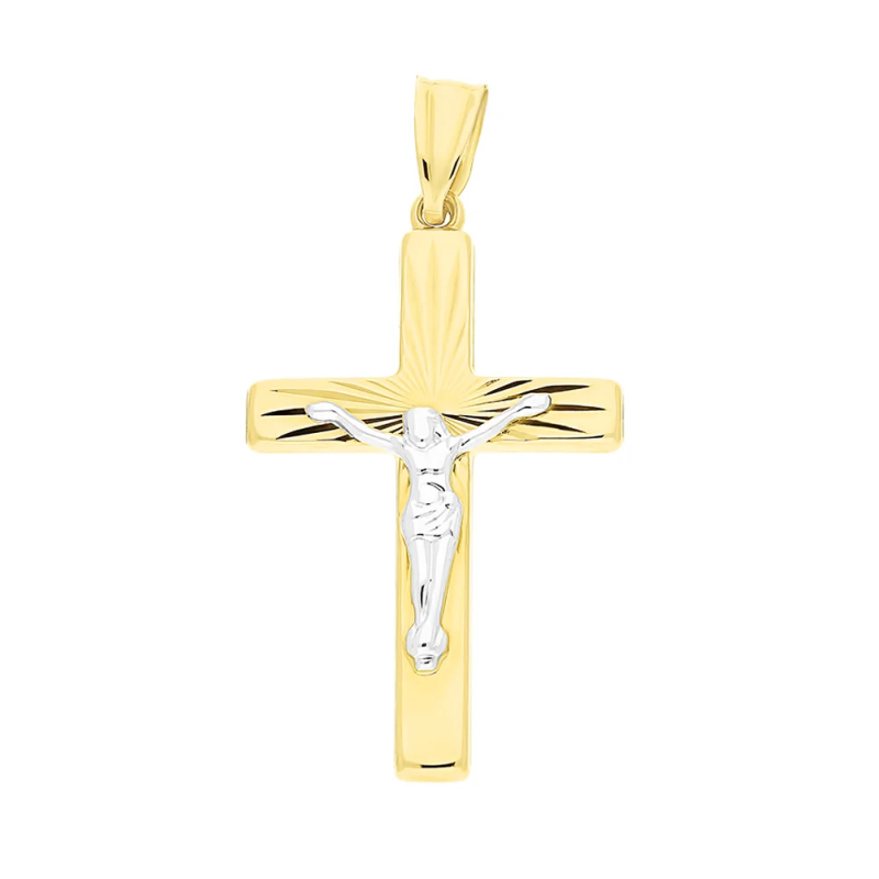 Krzyżyk złoty z wizerunkiem Pana Jezusa