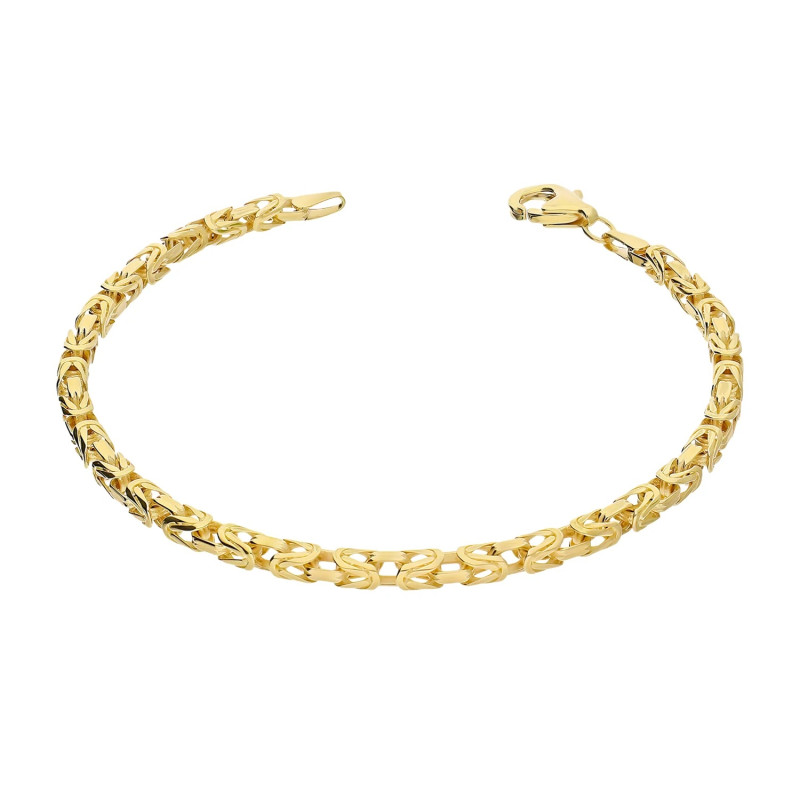 Bransoleta złota splot królewski