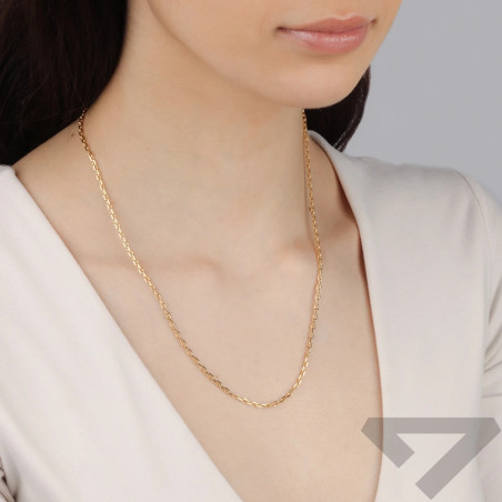 Łańcuszek złoty splot anker