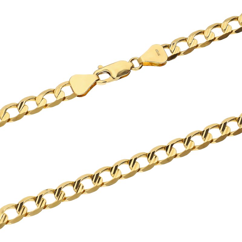 Łańcuszek złoty pancer z grawerem