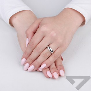 Pierścionek VIRAL kopułka wąska ze srebra
