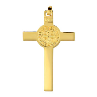 Krzyżyk złoty Benedyktyński próba 585