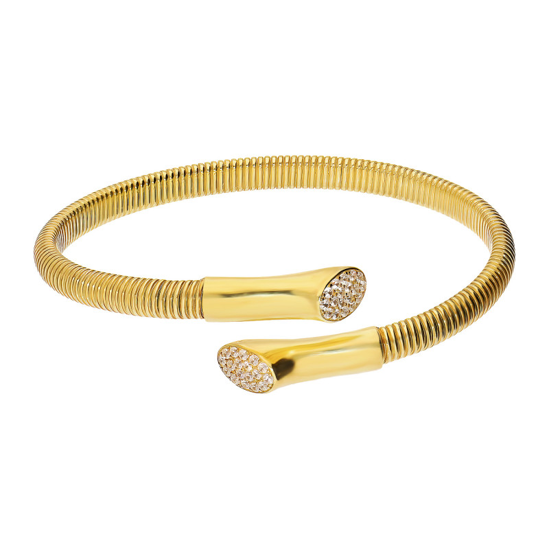 Bransoleta pozłacana bangla zaprezentowana na finalistce Miss Polski 2025 Julii Czesak