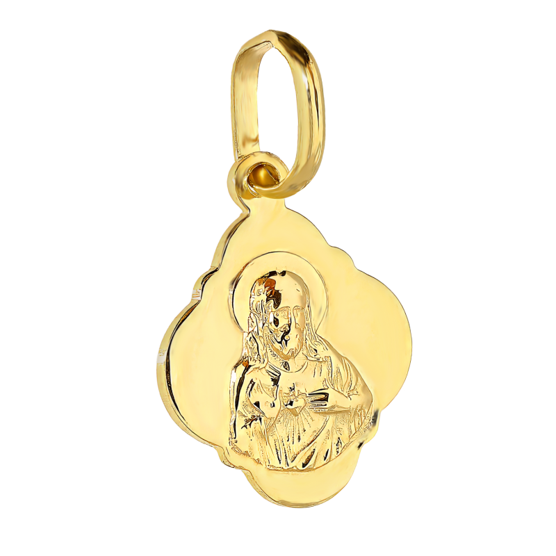 Medalik złoty szkaplerz dwustronny próba 333