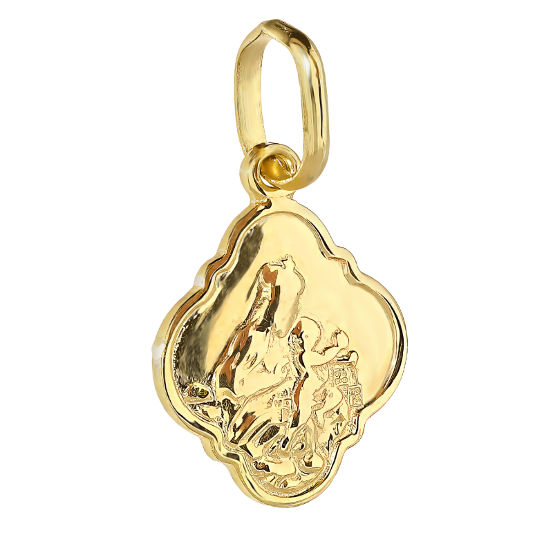 Medalik złoty szkaplerz dwustronny próba 333