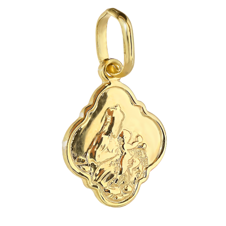 Medalik złoty szkaplerz dwustronny próba 333