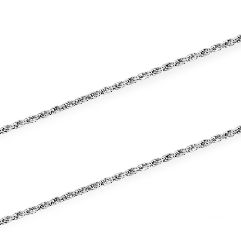 Łańcuszek srebrny korda z przedłużeniem