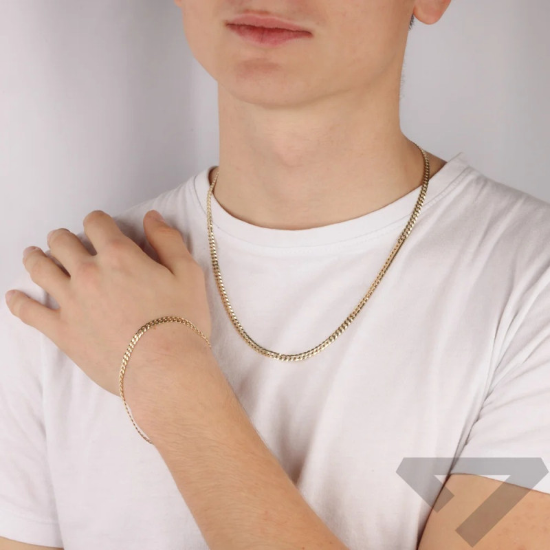 Bransoleta pancerka złota