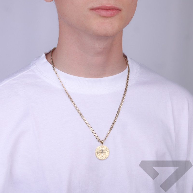 Medalik Benedyktyński ze złota