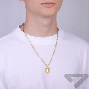 Medalik blaszka krzyżyk na ryngrafie