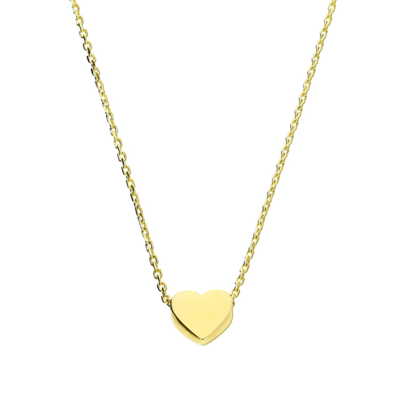 Naszyjnik złoty z gładkim serduszkiem próba 375