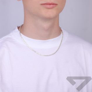 Łańcuszek srebrny splot królewski