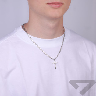 Łańcuszek o splocie pancer ze srebra