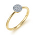 Pierścionek złoty z diamentami w kole LC PR2538 Y próba 585