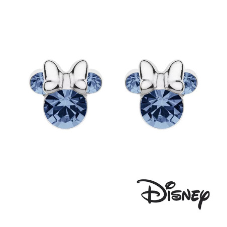 Kolczyki srebrne dla dziewczynki z Myszką Minnie kolekcja Disney